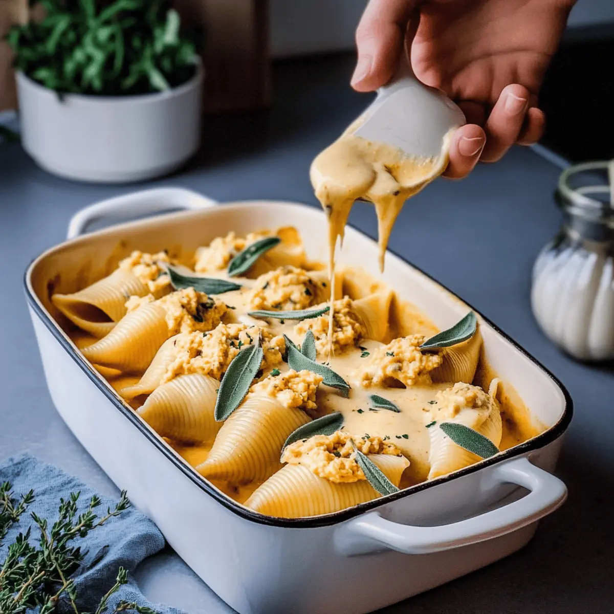 Vegan Pumpkin Ricotta Stuffed Shells for Cozy Fall Evenings