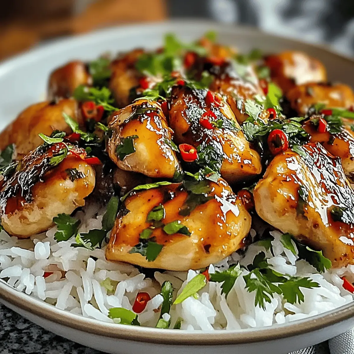 Savory Spicy Maple Chicken with Dreamy Coconut Rice