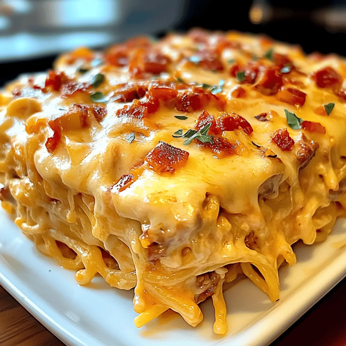 Cheesy Chicken Spaghetti Casserole for Cozy Family Nights
