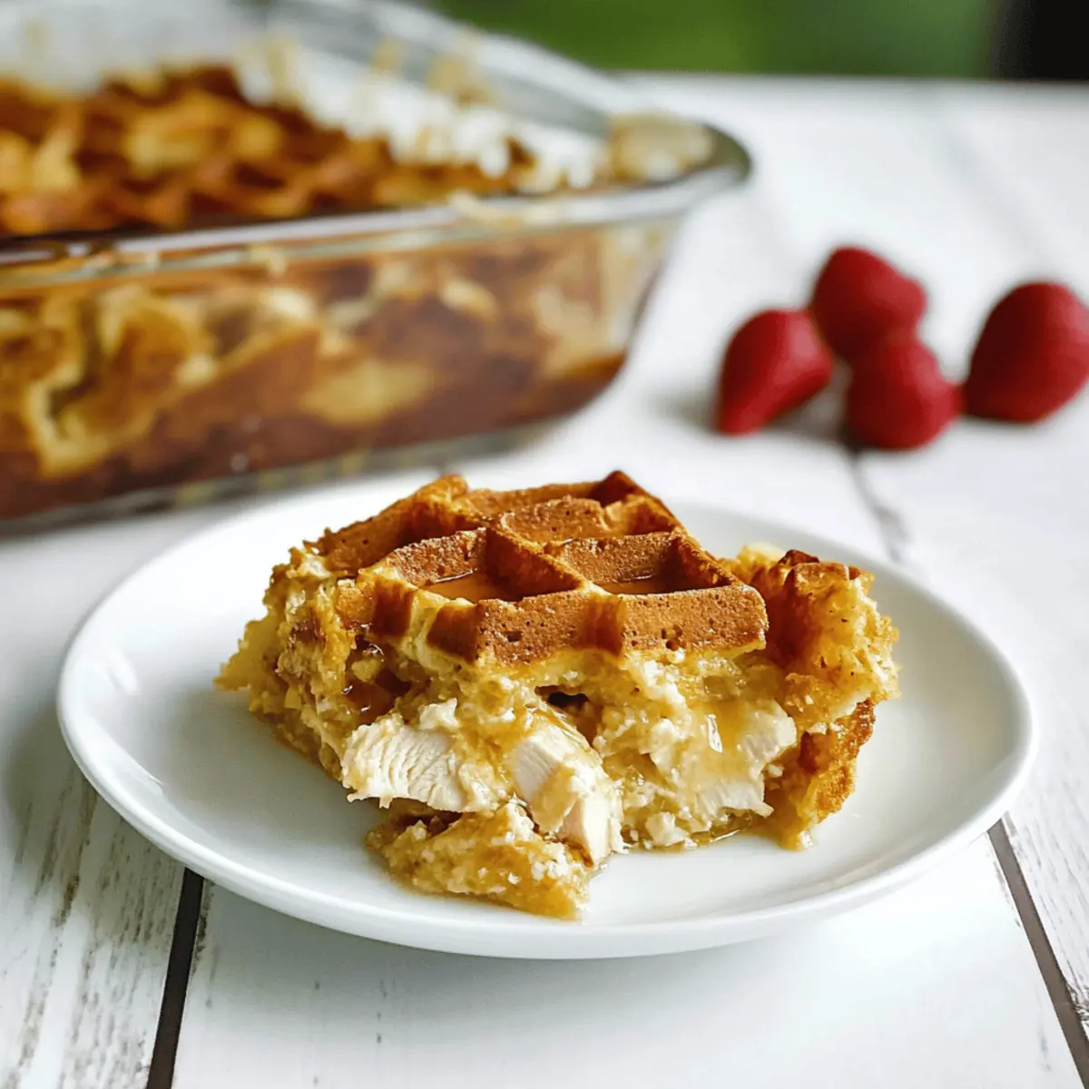 Savory Chicken and Waffle Casserole for Cozy Mornings