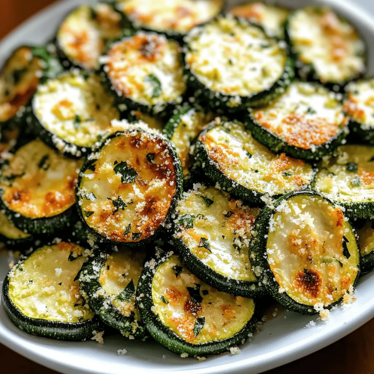 Garlic Parmesan Roasted Zucchini That's Crunchy and Irresistible