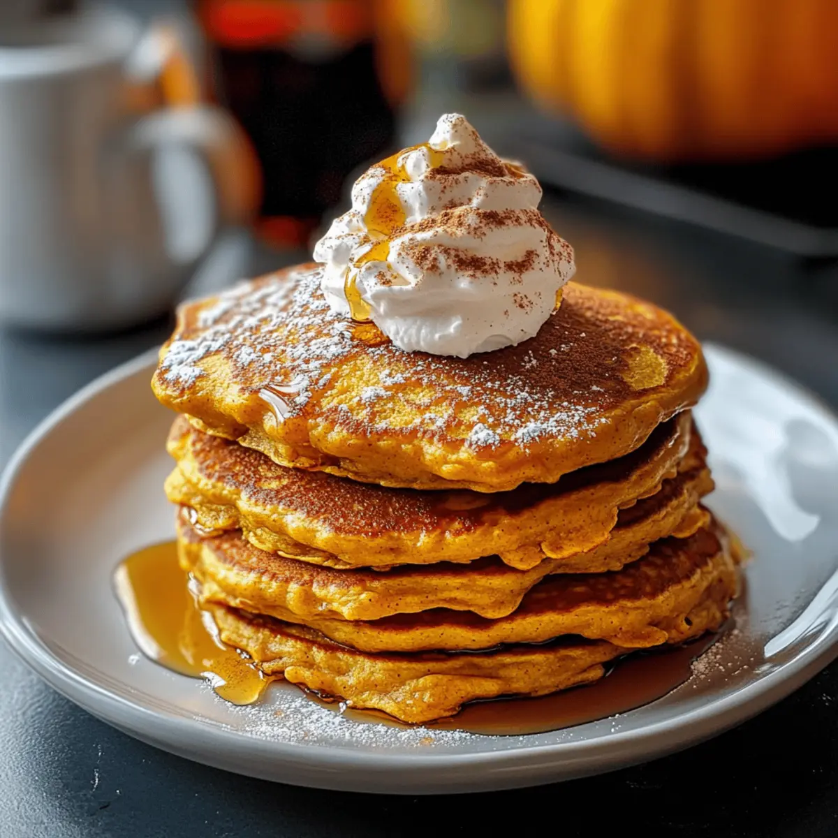 Fluffy Spiced Pumpkin Pancakes That Celebrate Fall Flavor