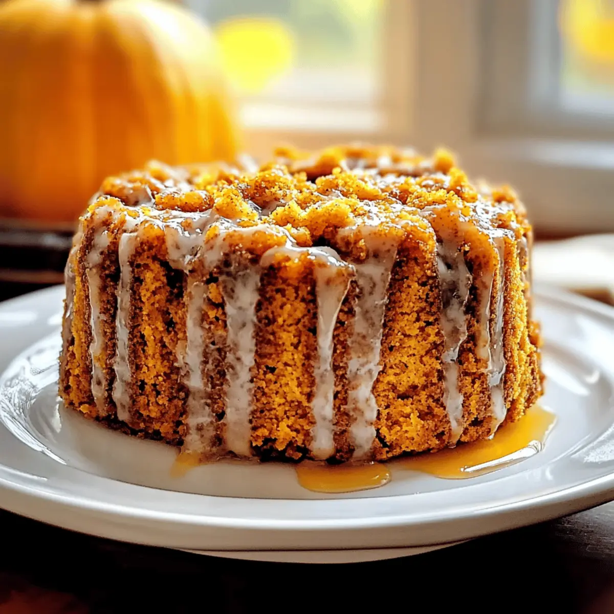 Moist Autumn Pumpkin Honey Bun Cake for Cozy Fall Mornings
