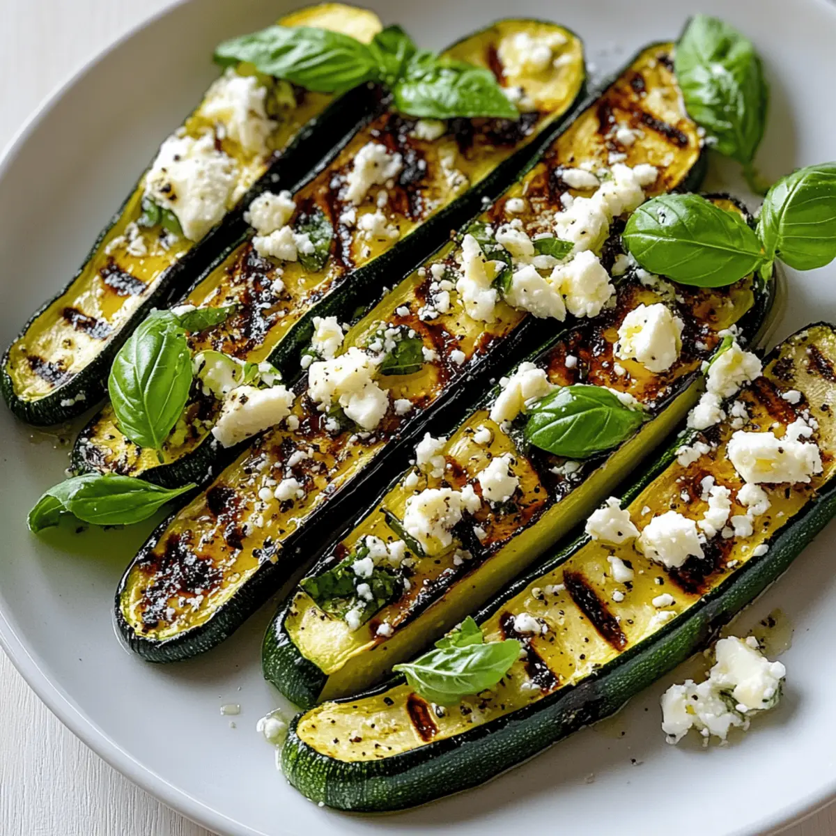 Grilled Zucchini with Feta & Basil: A Summer Delight