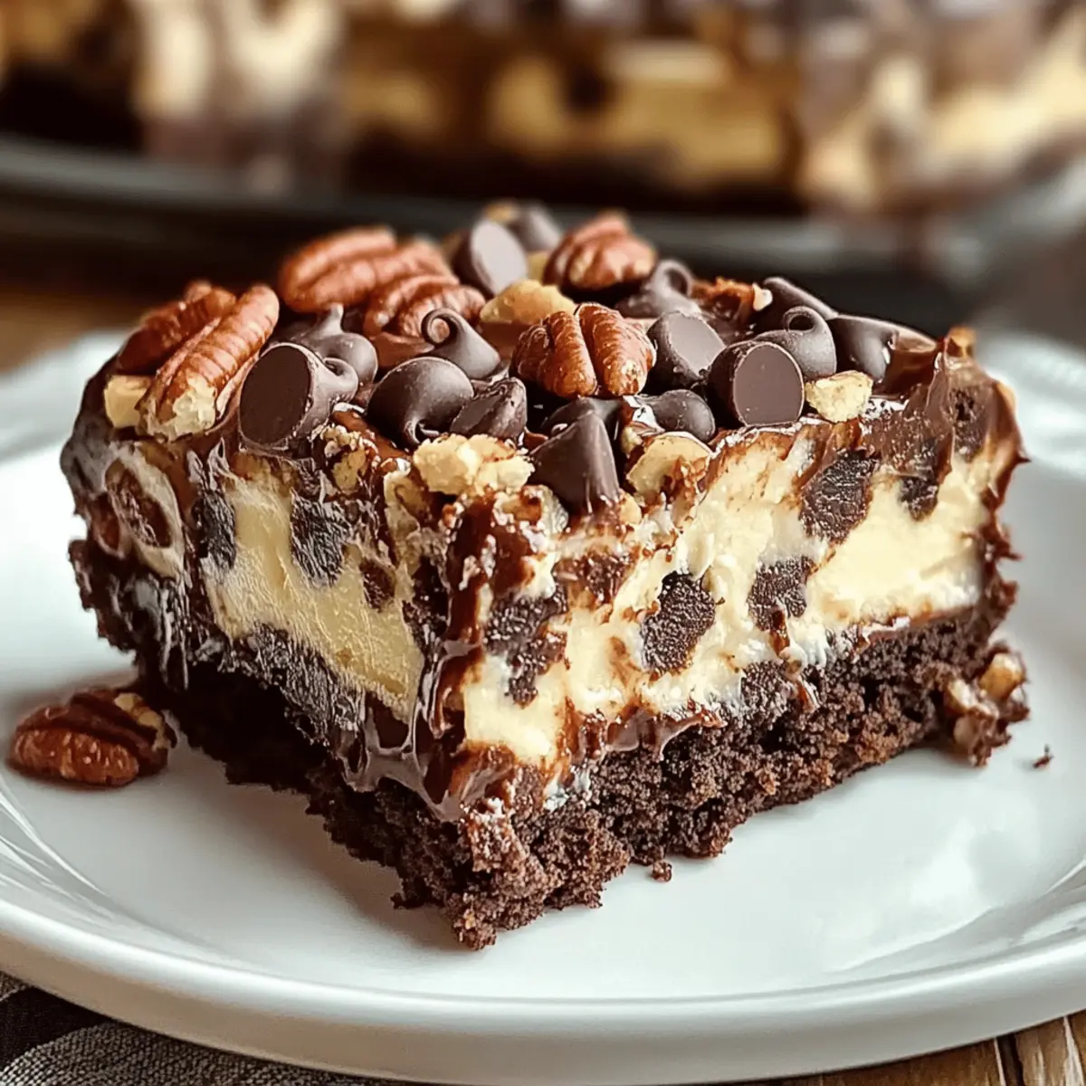 Decadent Chocolate Pecan Ooey Gooey Butter Cake Bliss