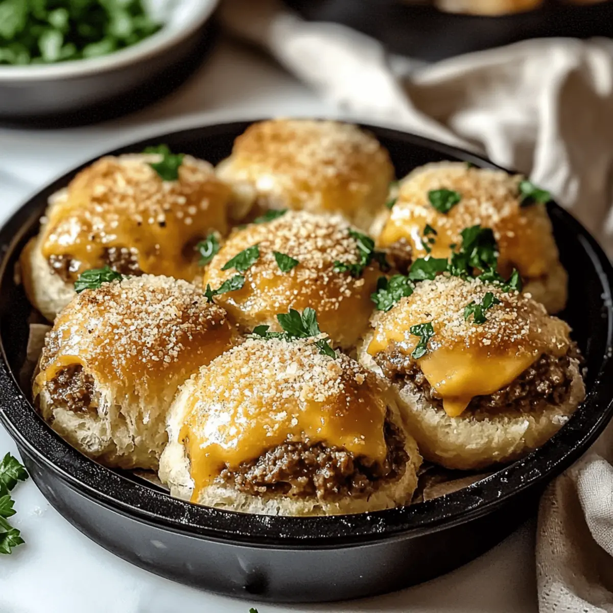 Cheesy Garlic Parmesan Cheeseburger Bombs You’ll Crave