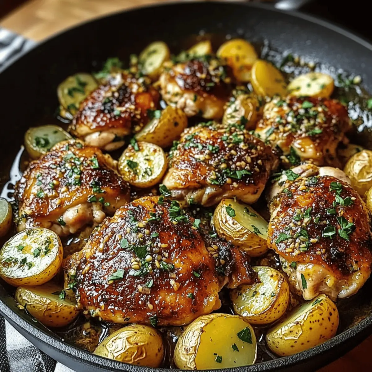 Garlic Butter Chicken and Potatoes Skillet: Comfort in Every Bite