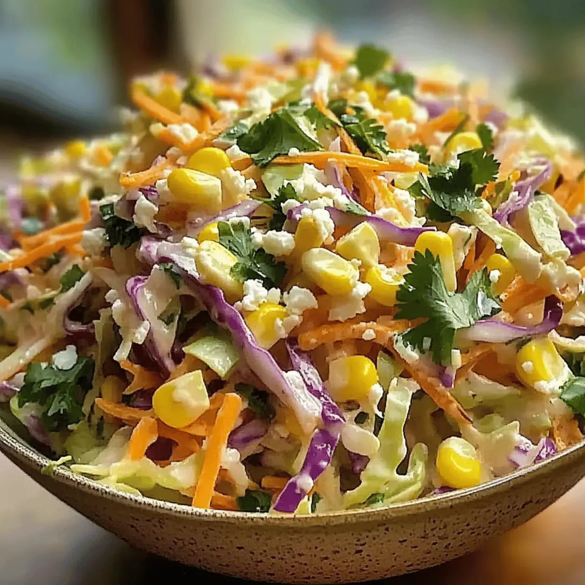 Mexican Street Corn Coleslaw: Refreshing & Zesty Summer Salad