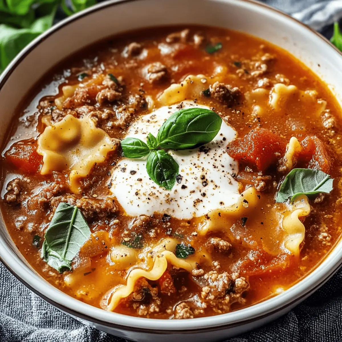 Crockpot Lasagna Soup: Cozy Comfort in Every Spoonful