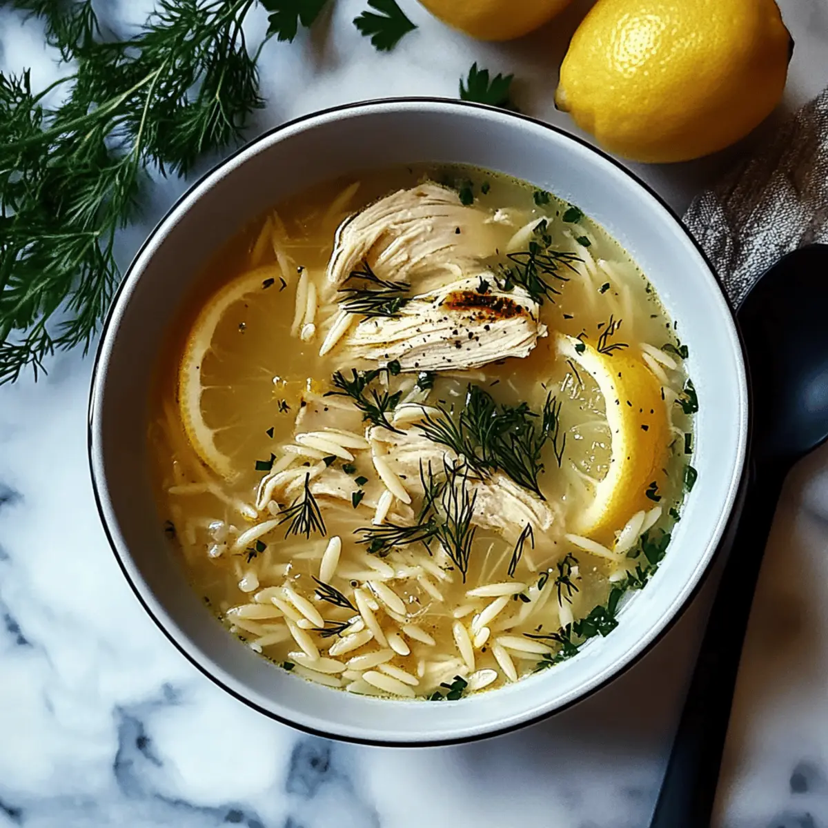 Greek Lemon Chicken Soup for a Soul-Warming Taste of Greece