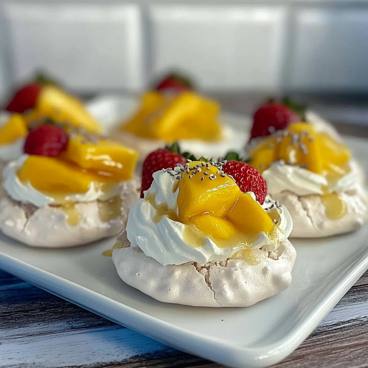 Irresistible Mini Tropical Pavlovas to Brighten Your Summer