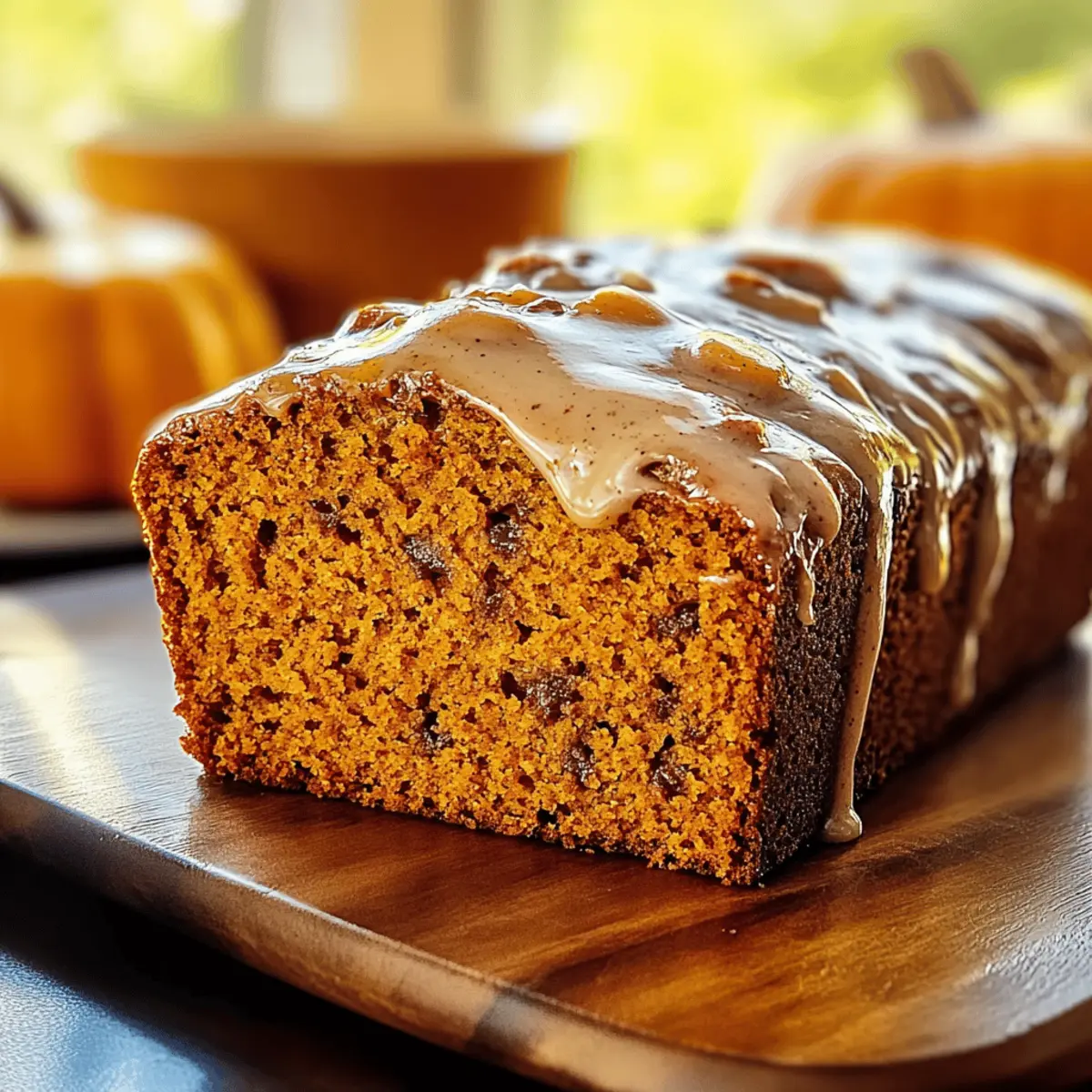 Delicious Pumpkin Bread with Maple Glaze for Cozy Mornings