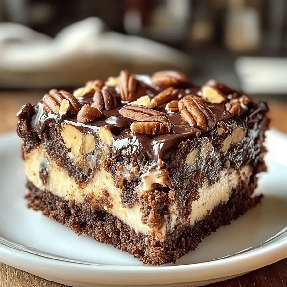 Irresistible Chocolate Pecan Ooey Gooey Butter Cake Delight