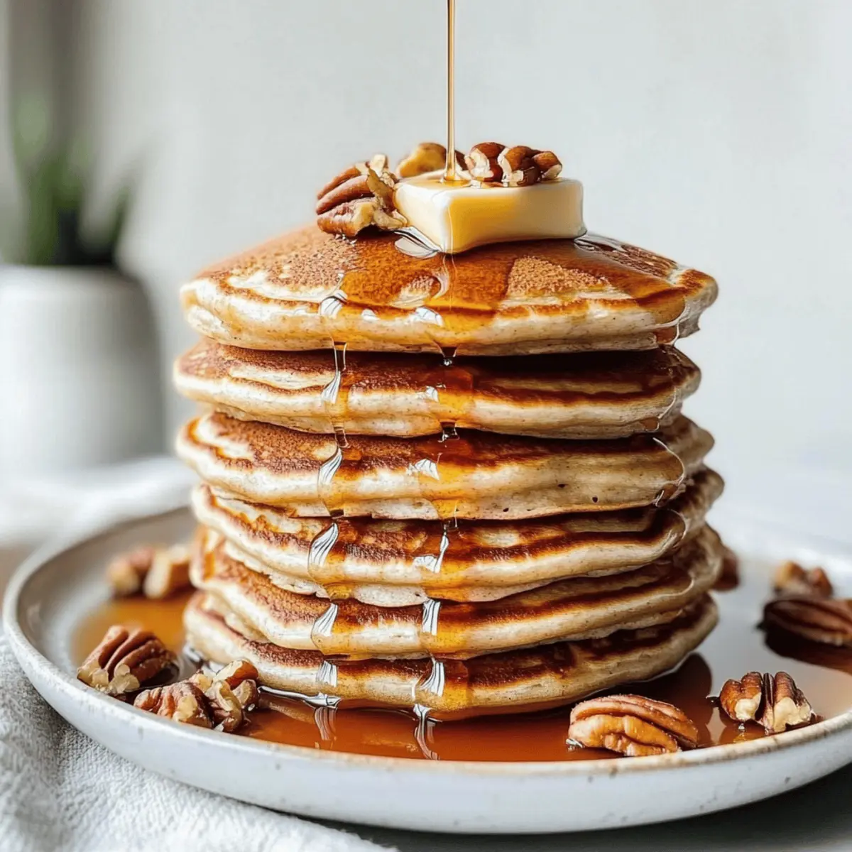 Fluffy Pecan Pancakes that Bring Comfort to Your Breakfast