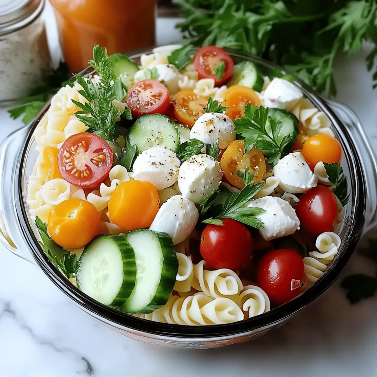 Delicious Layered Pasta Salad: Fresh, Flavorful & Fun!