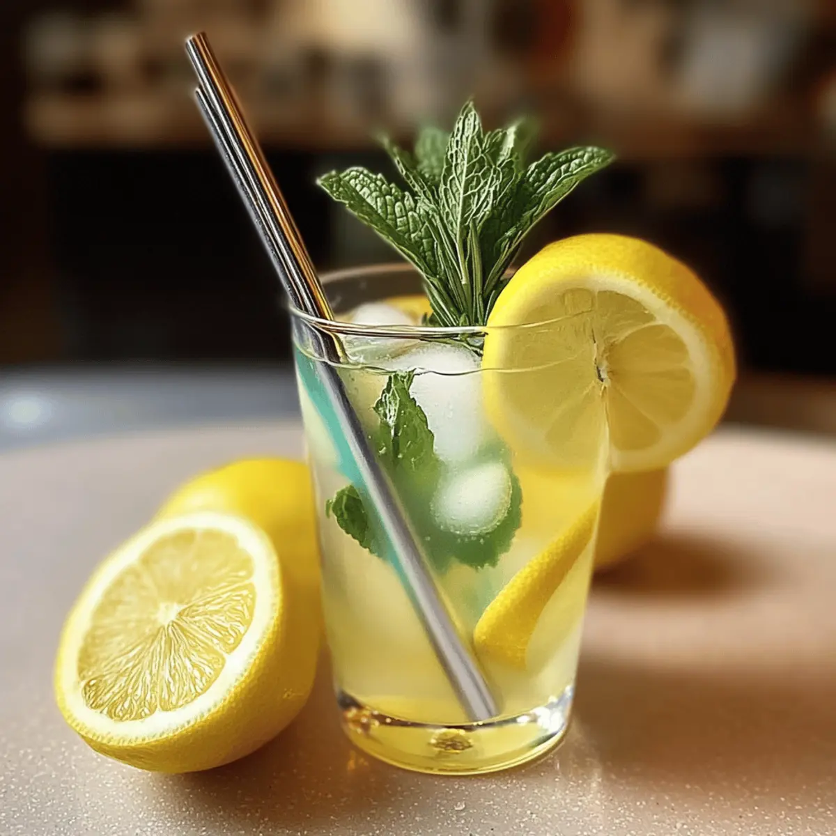 Mint and Rosemary Lemonade with Vanilla for a Refreshing Twist