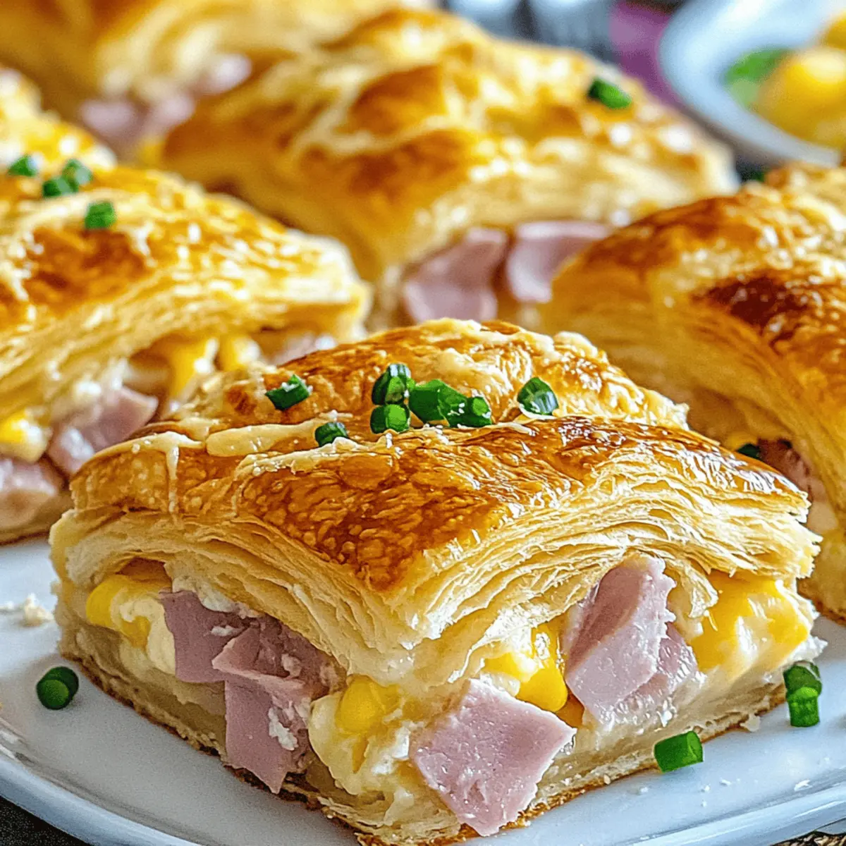 Ham and Cheese Croissant Breakfast Casserole Delight for Family Bliss