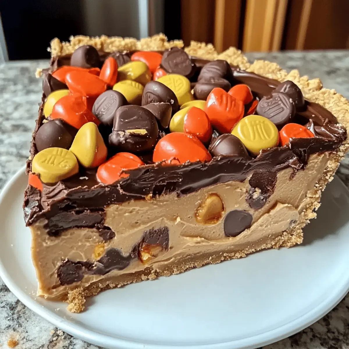 Giant Reese’s Peanut Butter Cup Pie: A No-Bake Dream Come True