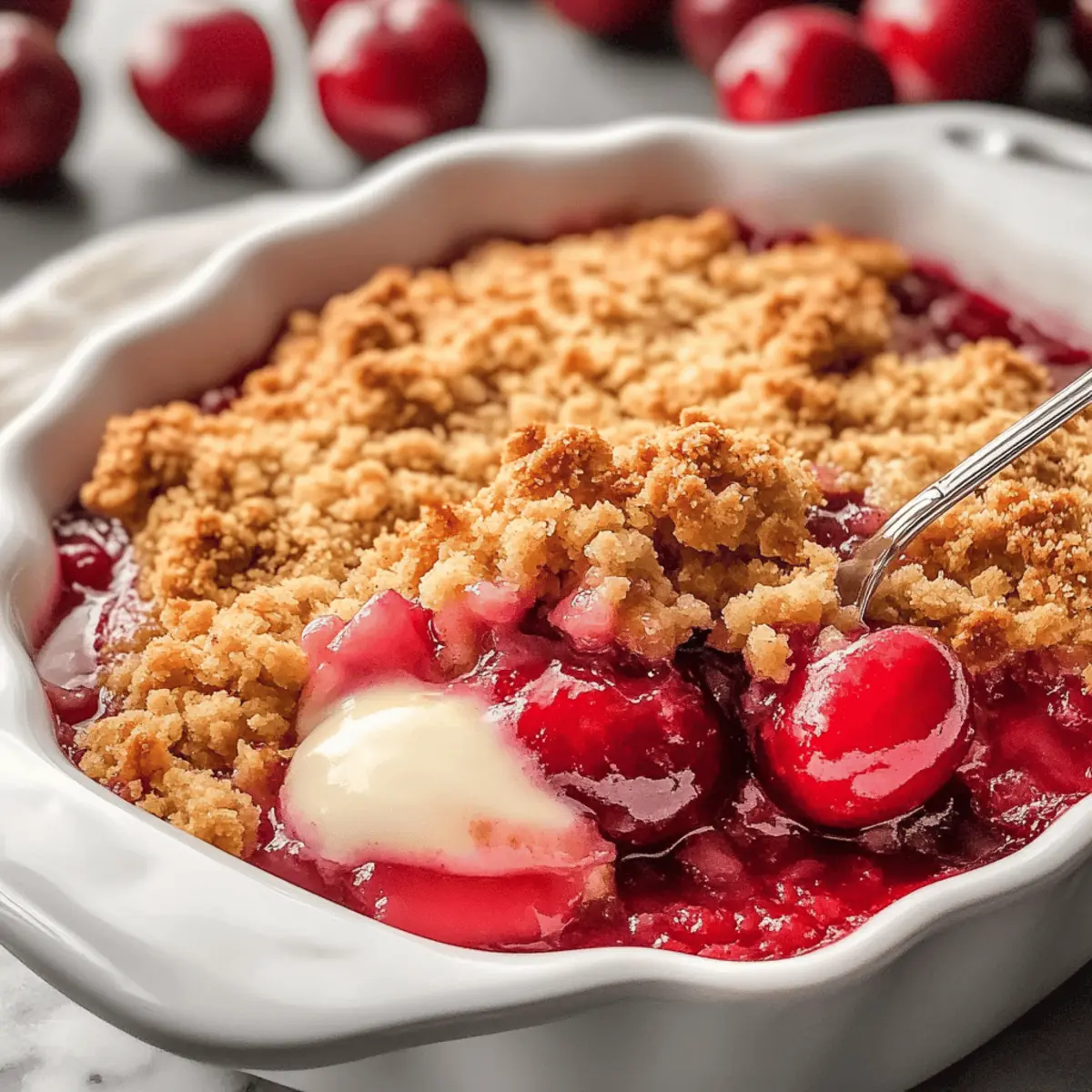 Delicious Homemade Cherry Crumble Easy to Make and Irresistible