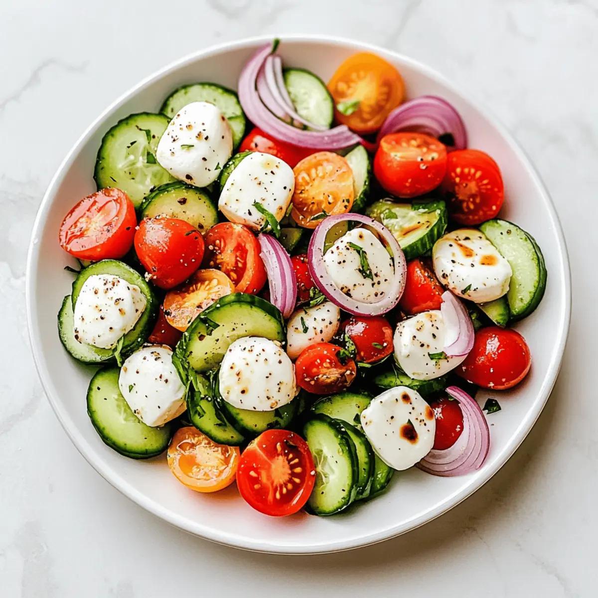 Delightful Fresh Cucumber Caprese Salad for Summer Bliss
