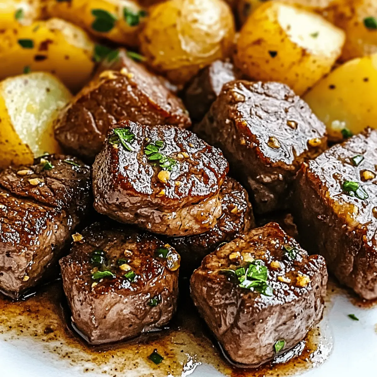 Garlic Butter Steak Bites and Potatoes: A Comforting Delight
