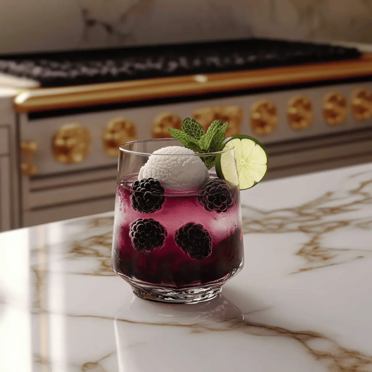 Delightful Blackberry Spider Soda Mocktail for Refreshing Sips