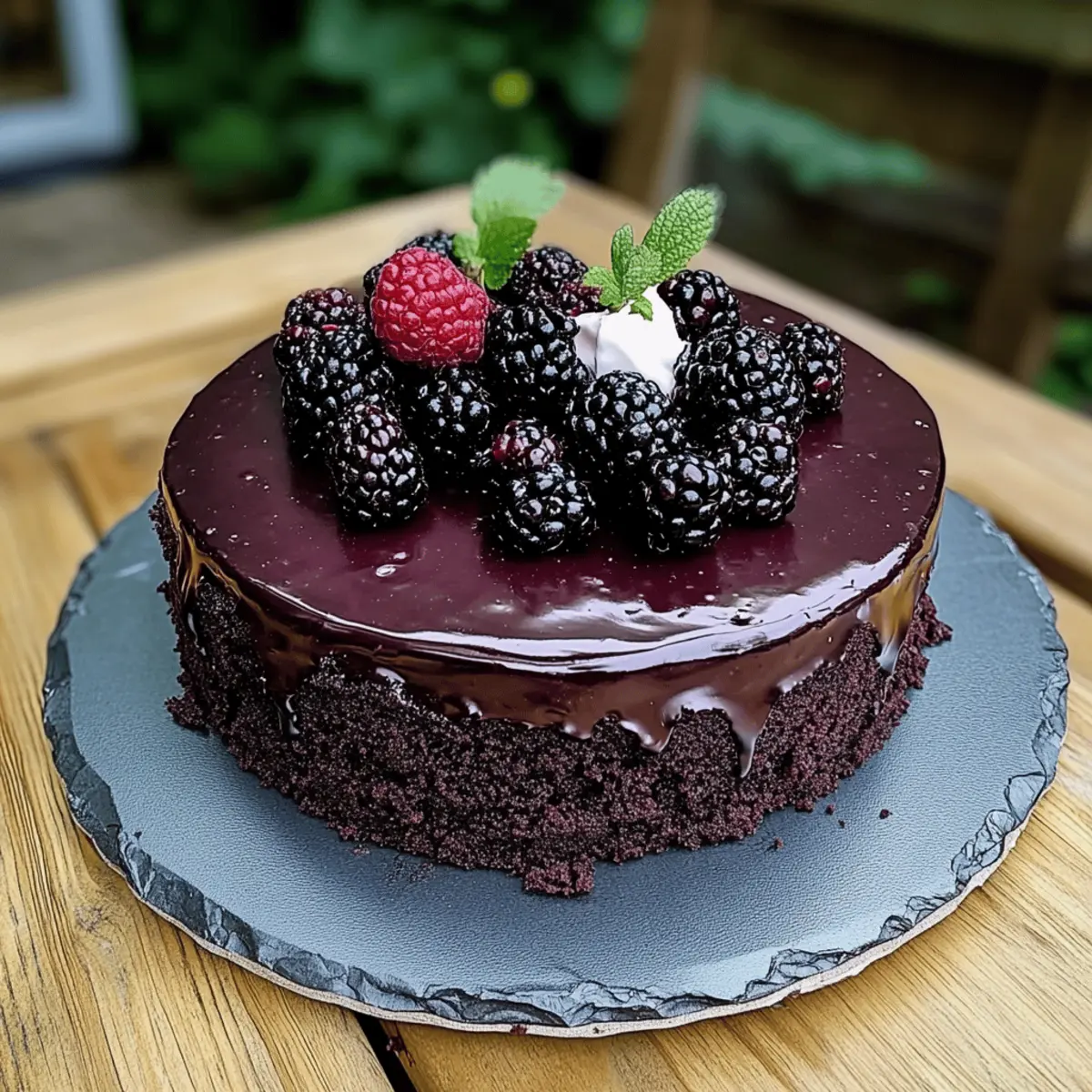 Indulge in Blackberry Velvet Gothic Cake Bliss Tonight