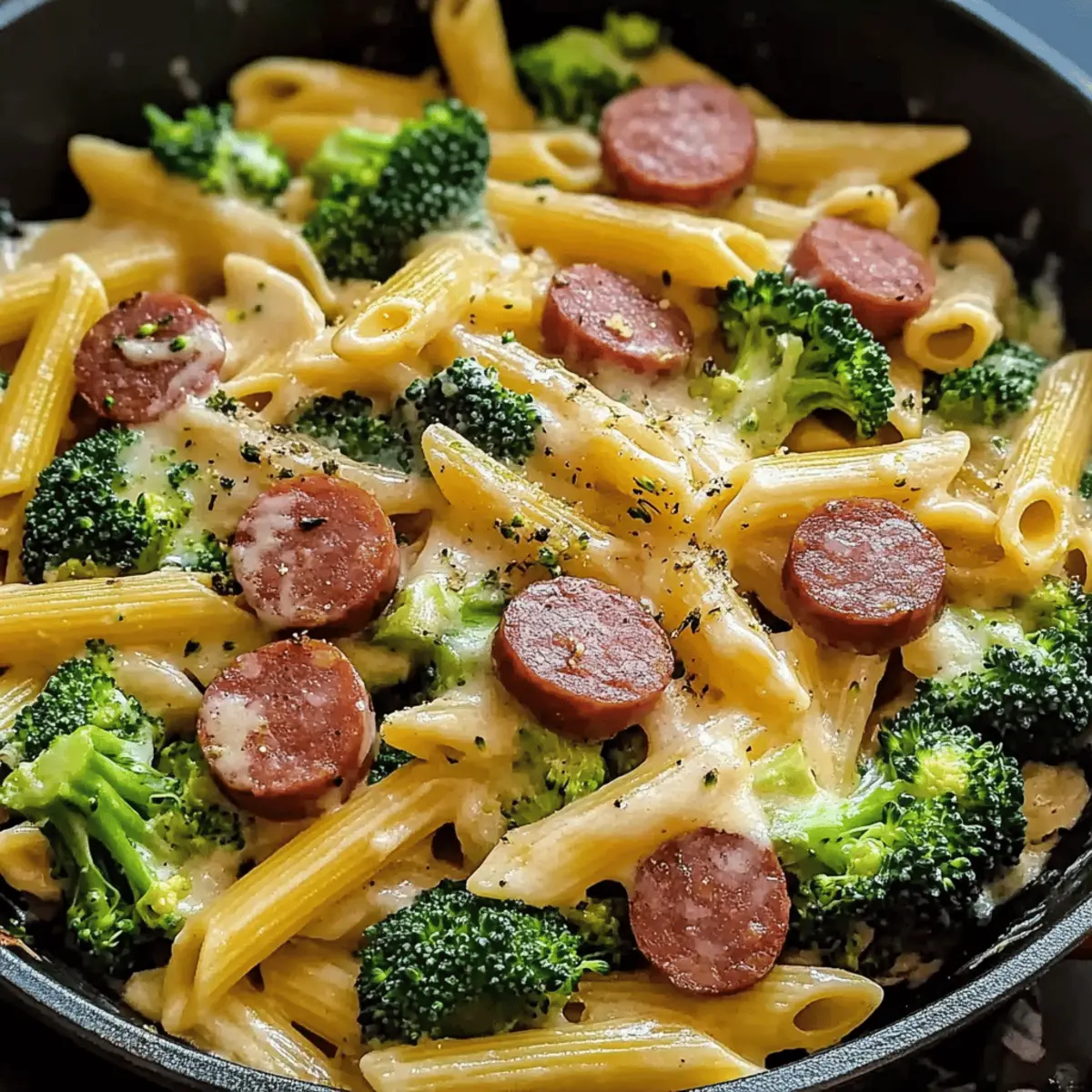 Creamy Kielbasa Broccoli Skillet for Quick Family Dinners