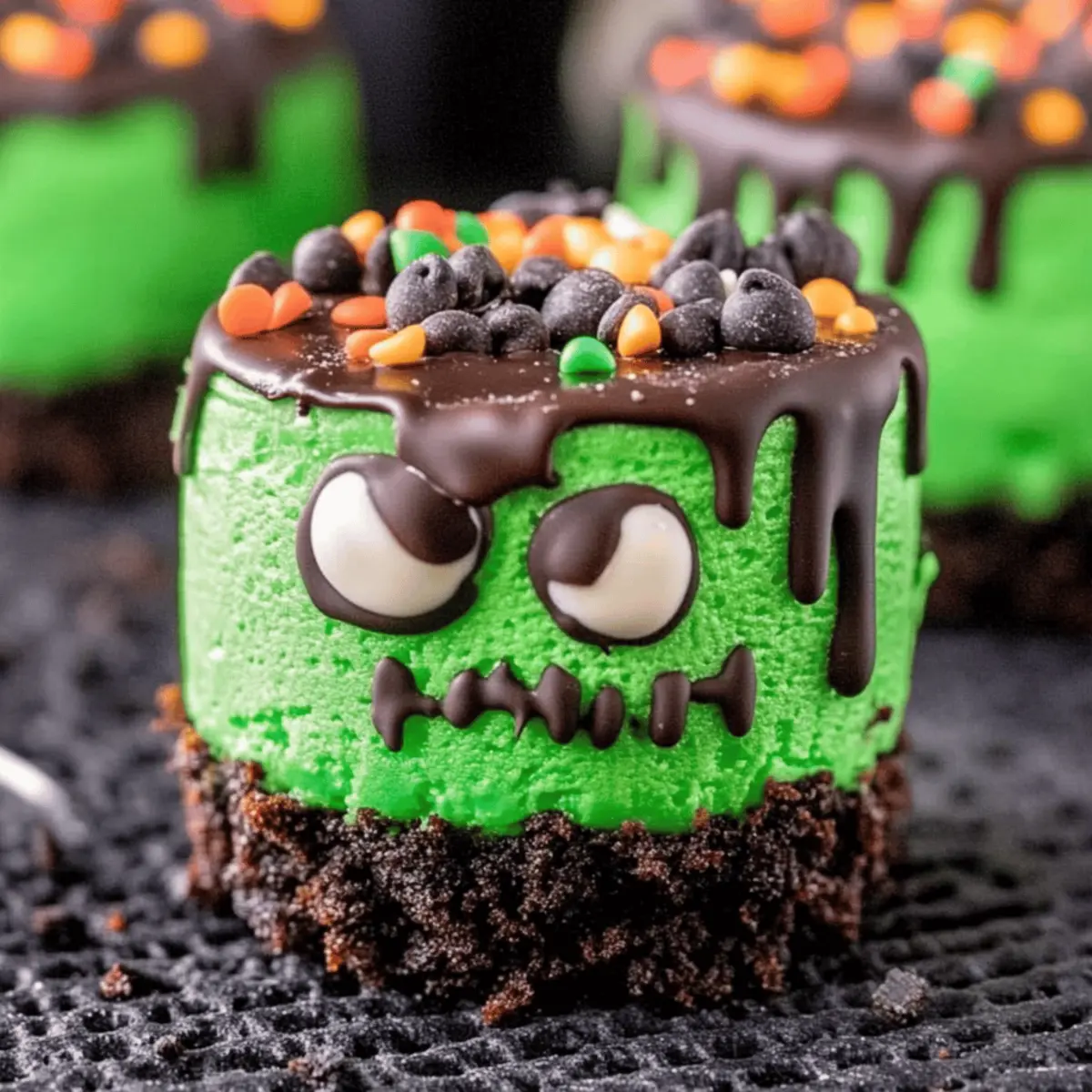Frankenstein Mini Cheesecakes: Easy Halloween Delights