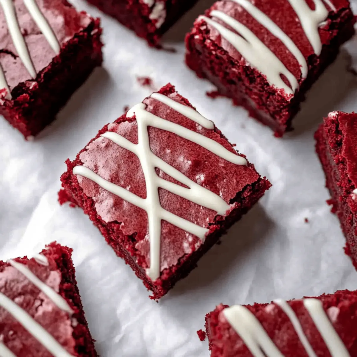 Decadent Fudgy Red Velvet Brownies That Melt in Your Mouth