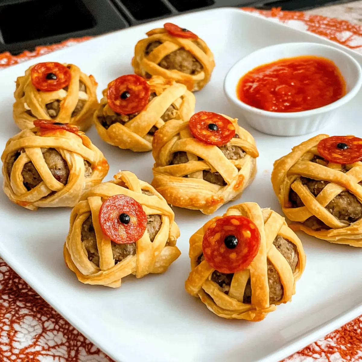 Spook-tacular Halloween Mummy Meatballs for a Fun Feast
