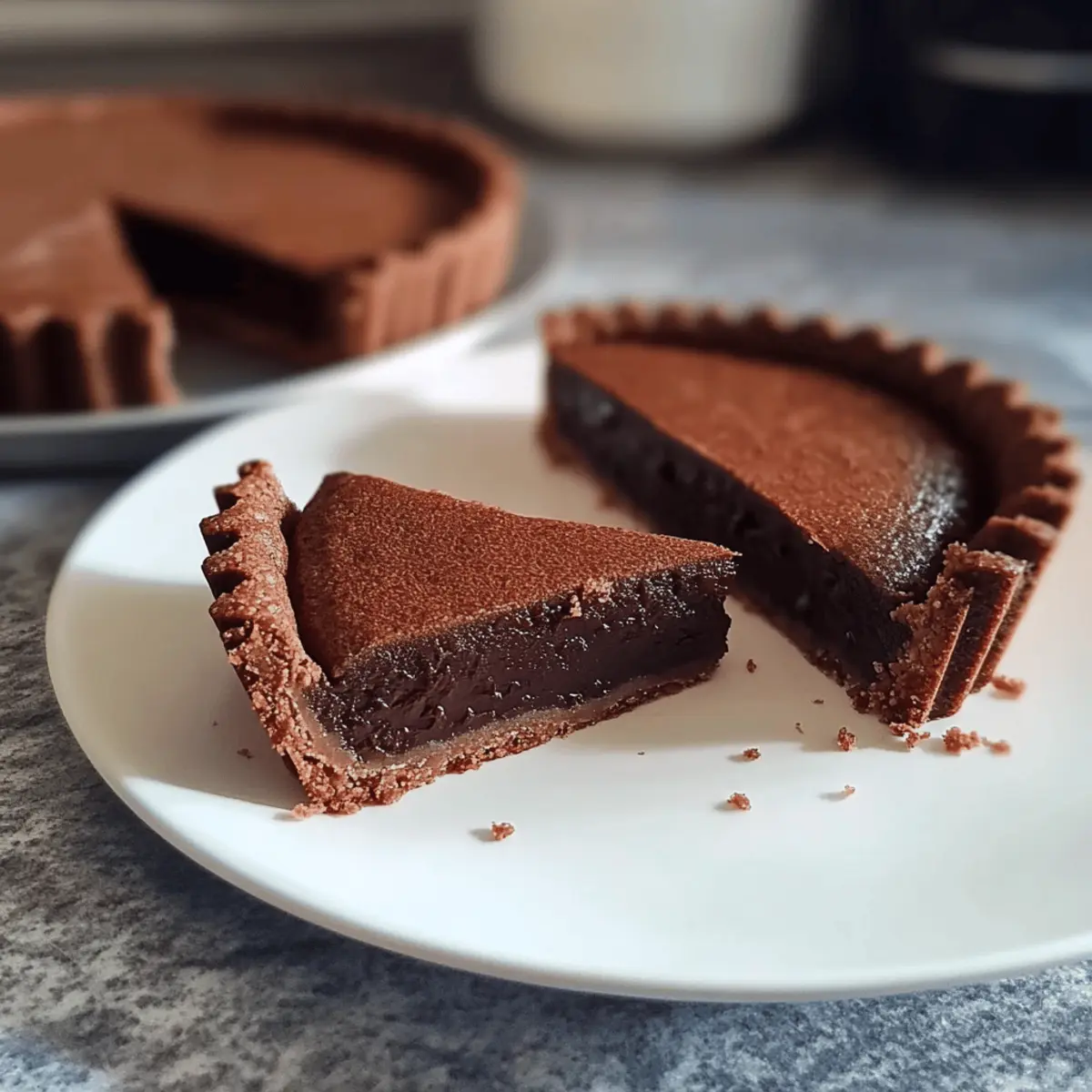 Irresistible Italian Chocolate Tart That Melts in Your Mouth