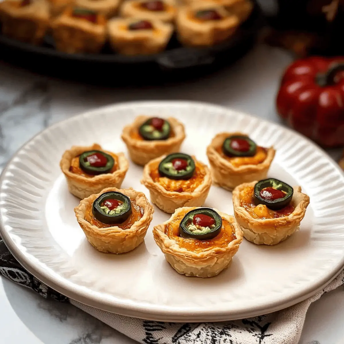 Jalapeño Eyeball Tarts for a Spooktacular Halloween Snack
