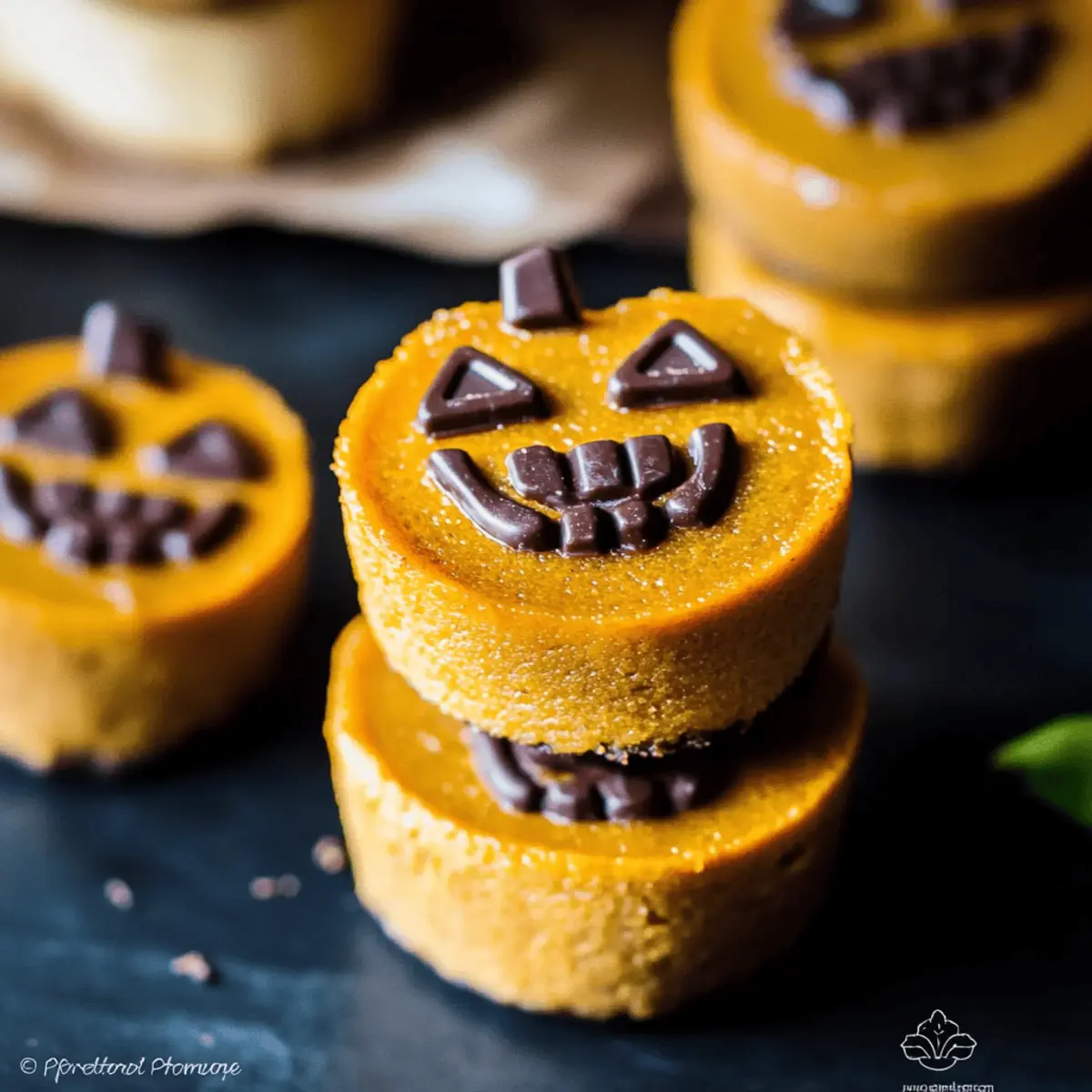 Mini Pumpkin Cheesecake Jack-O'-Lanterns: A Spooktacular Treat