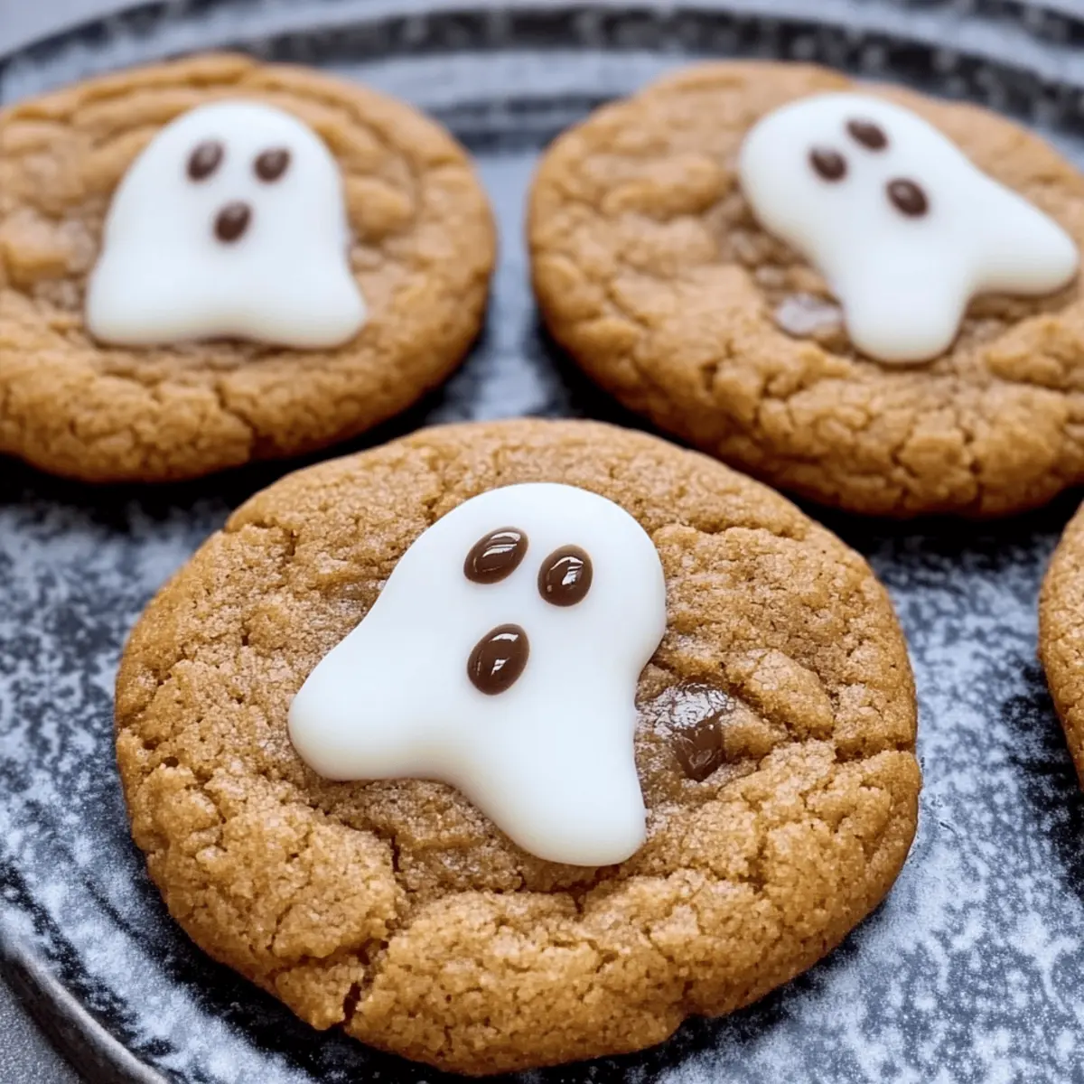 Spooky Ghost Brown Butter Pumpkin Cookies for a Cozy Halloween