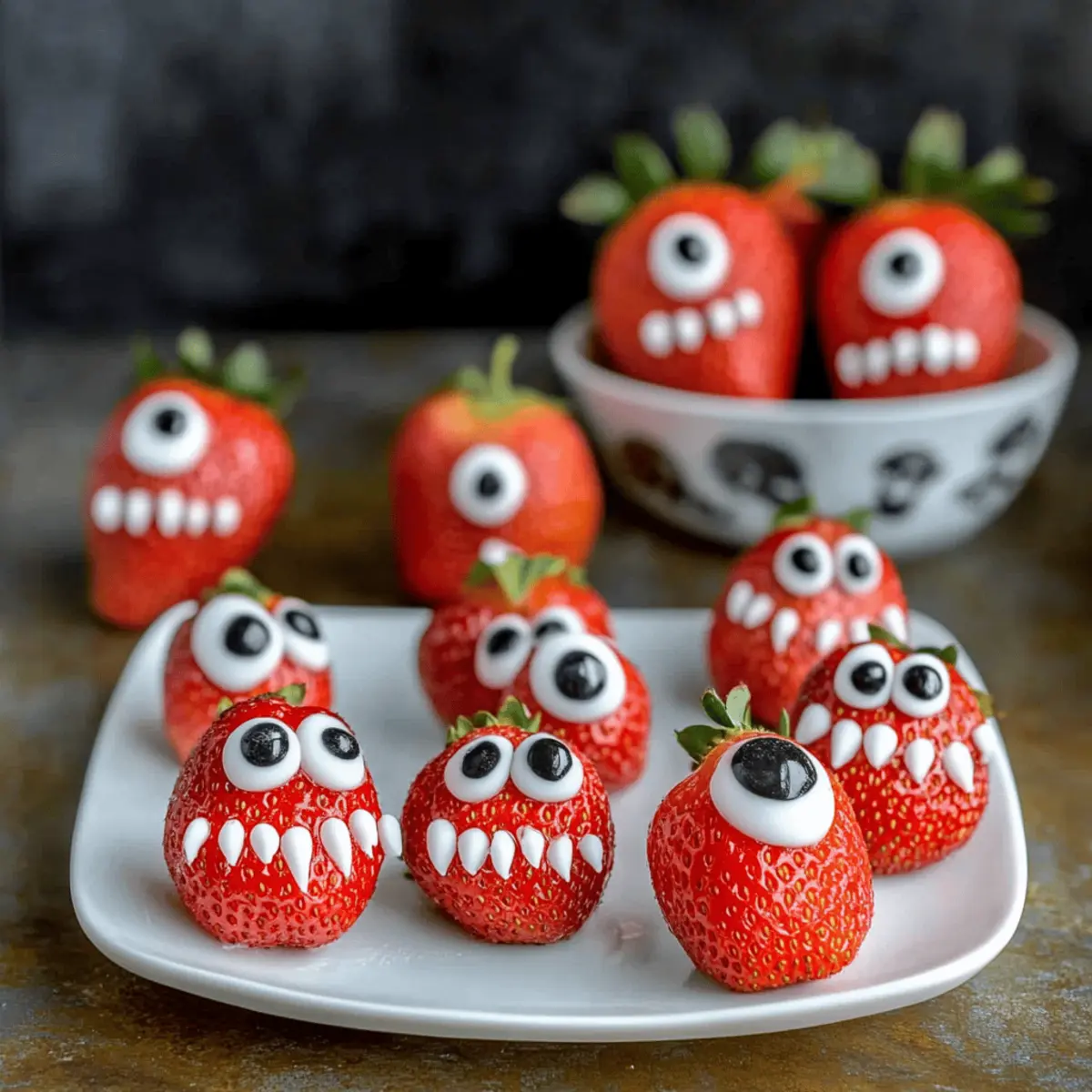 Delightful Strawberry Halloween Monsters for Fun Festive Snacking