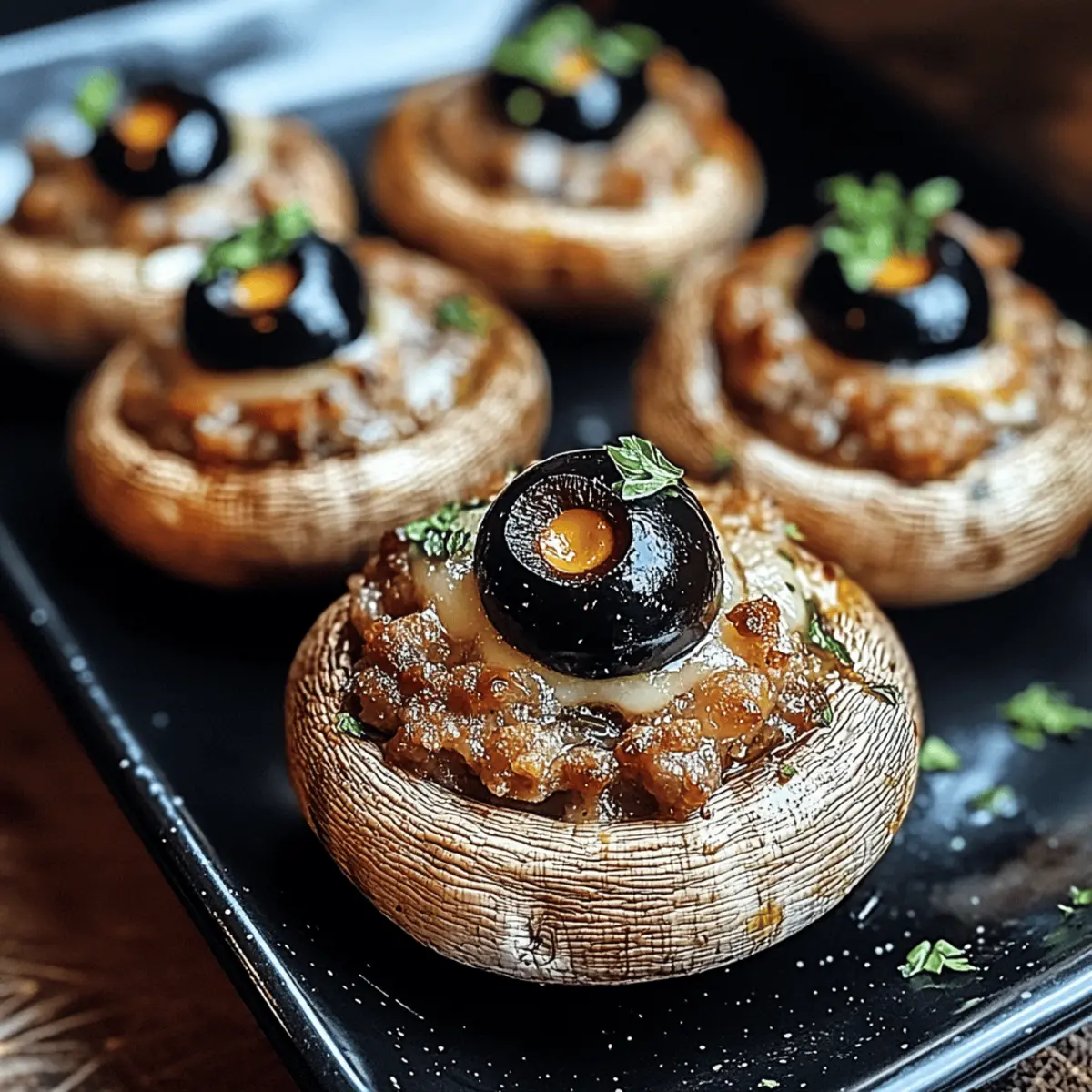 Stuffed Mushroom Eyeballs: Creepy Goodness for Every Party