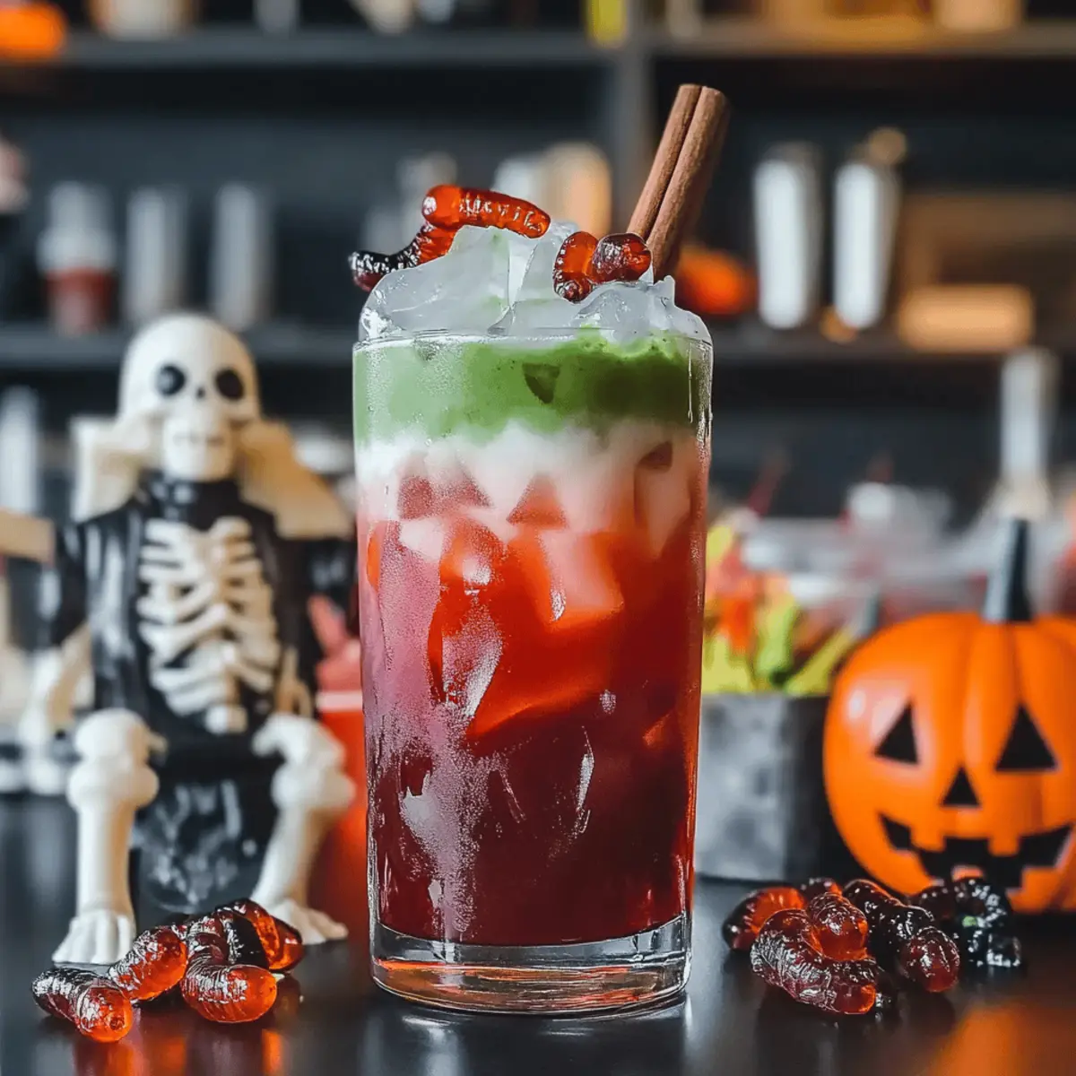 Zombie Punch Mocktail: Spook Up Your Halloween Party!