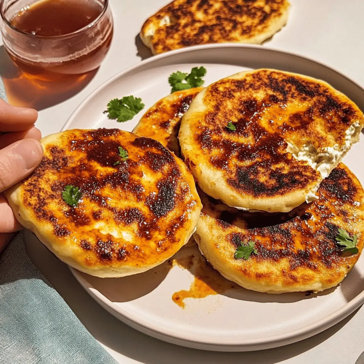 Chili Crisp Cottage Cheese Flatbreads: Chewy & Full of Flavor