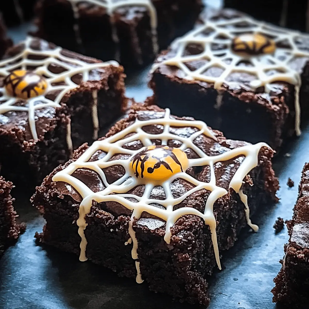 Spooky Spider Web Halloween Brownies Recipe to Impress Guests