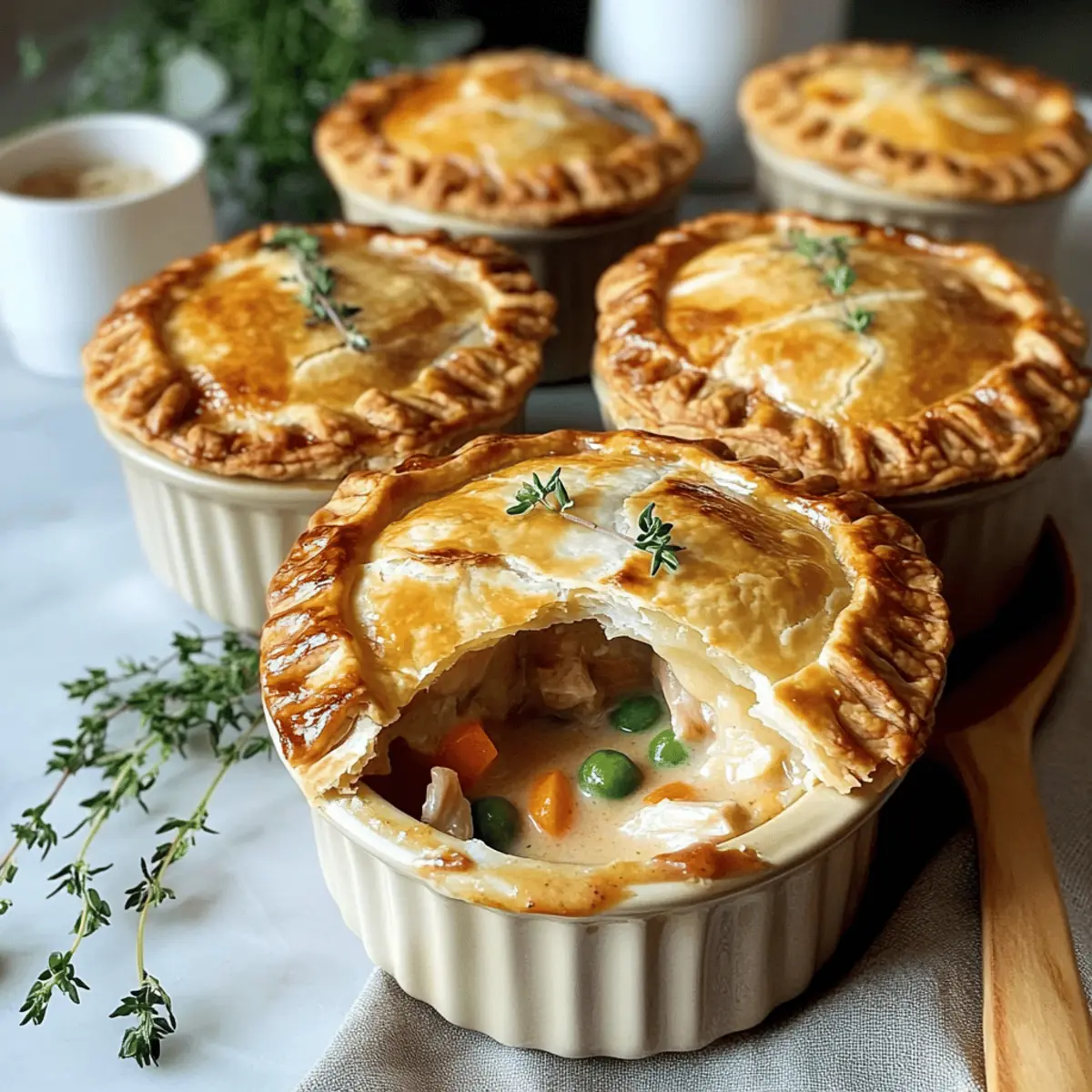 Creamy Turkey Pot Mini Pies for Cozy Family Gatherings