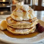 Sweet Coconut Cream Pancakes
