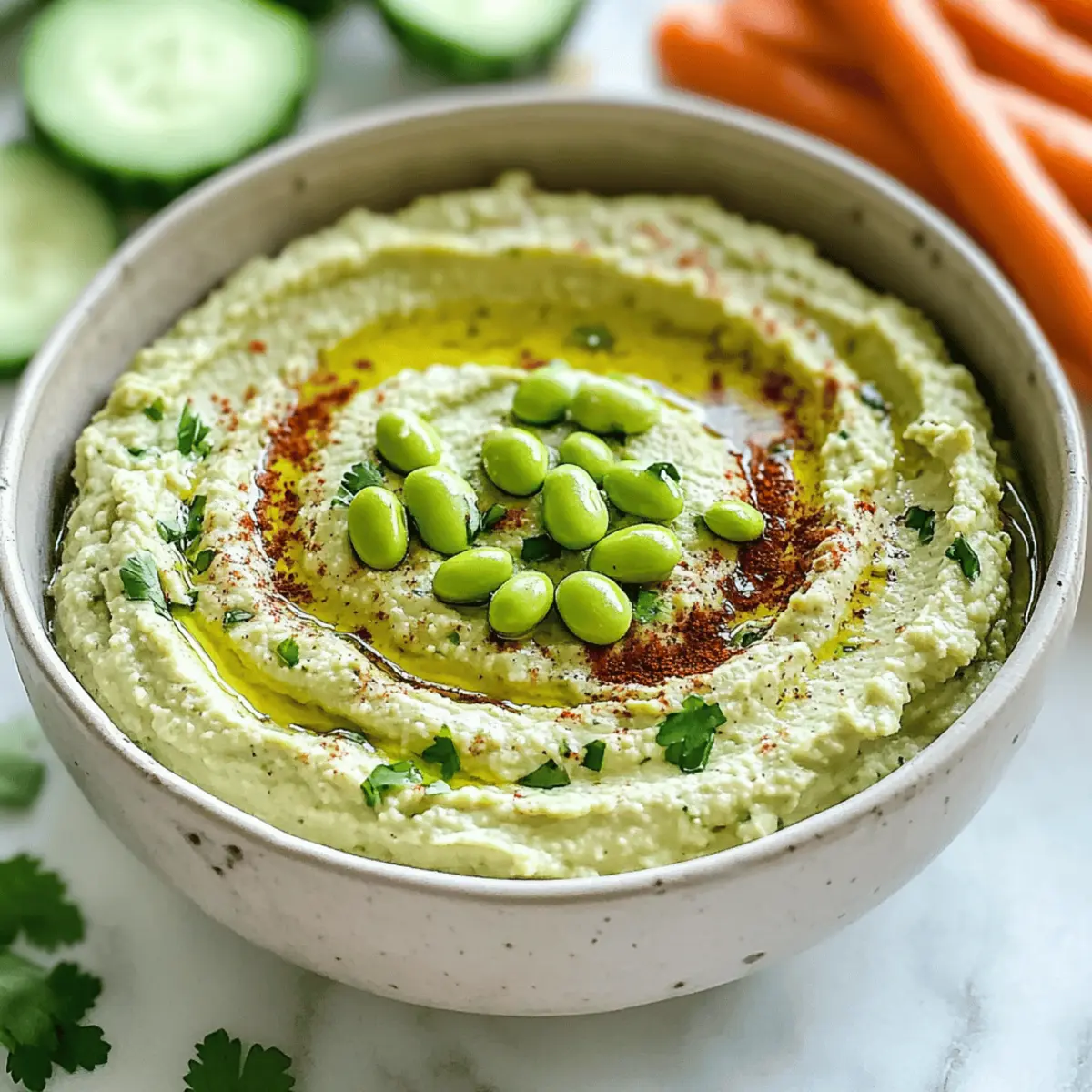 Creamy Edamame Hummus for a Wholesome Snack Delight