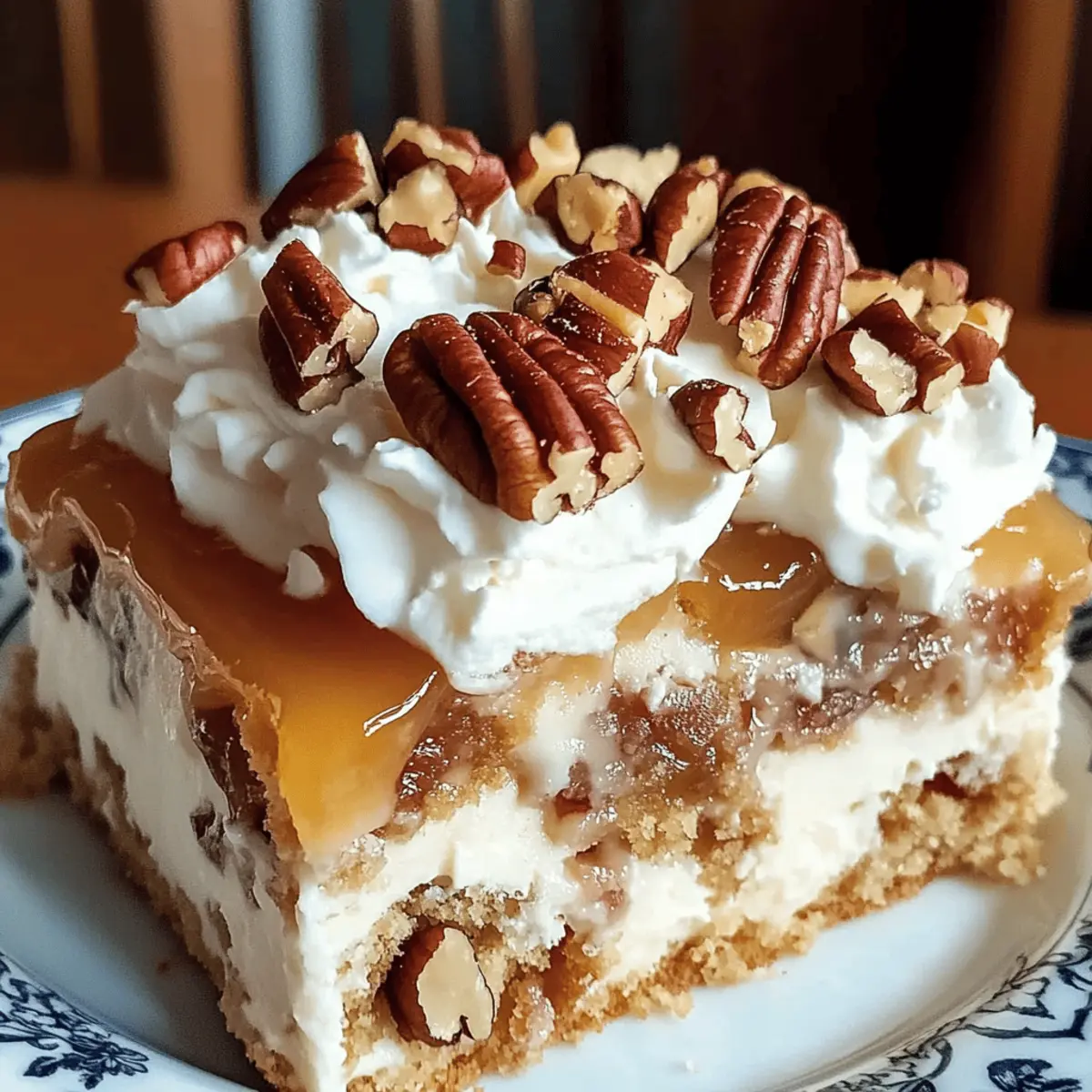 Irresistible Butter Pecan Praline Poke Cake to Indulge You
