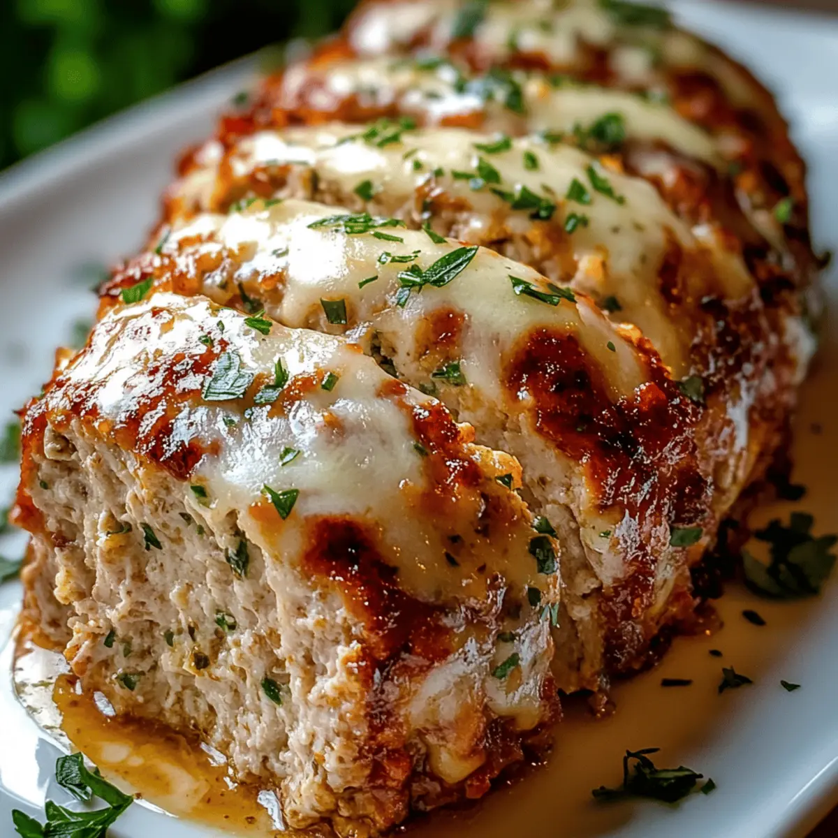 Melt-in-Your-Mouth Garlic Parmesan Chicken Meatloaf Bliss