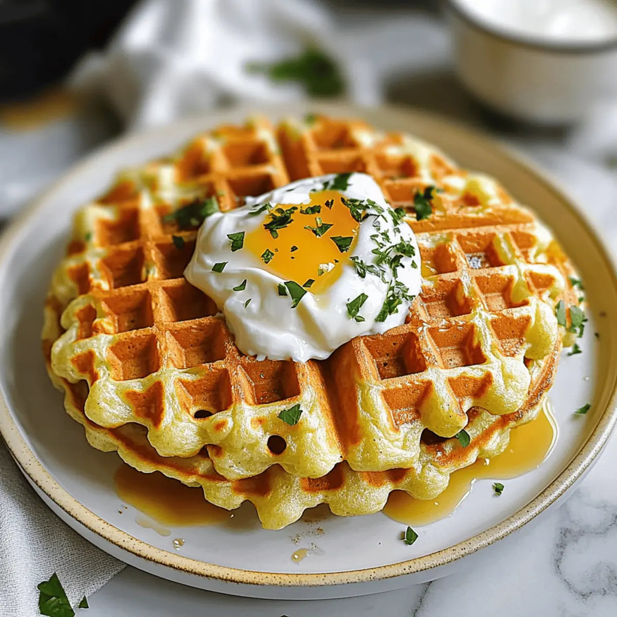 Cheesy Cauliflower Waffles for a Guilt-Free Comfort Delight