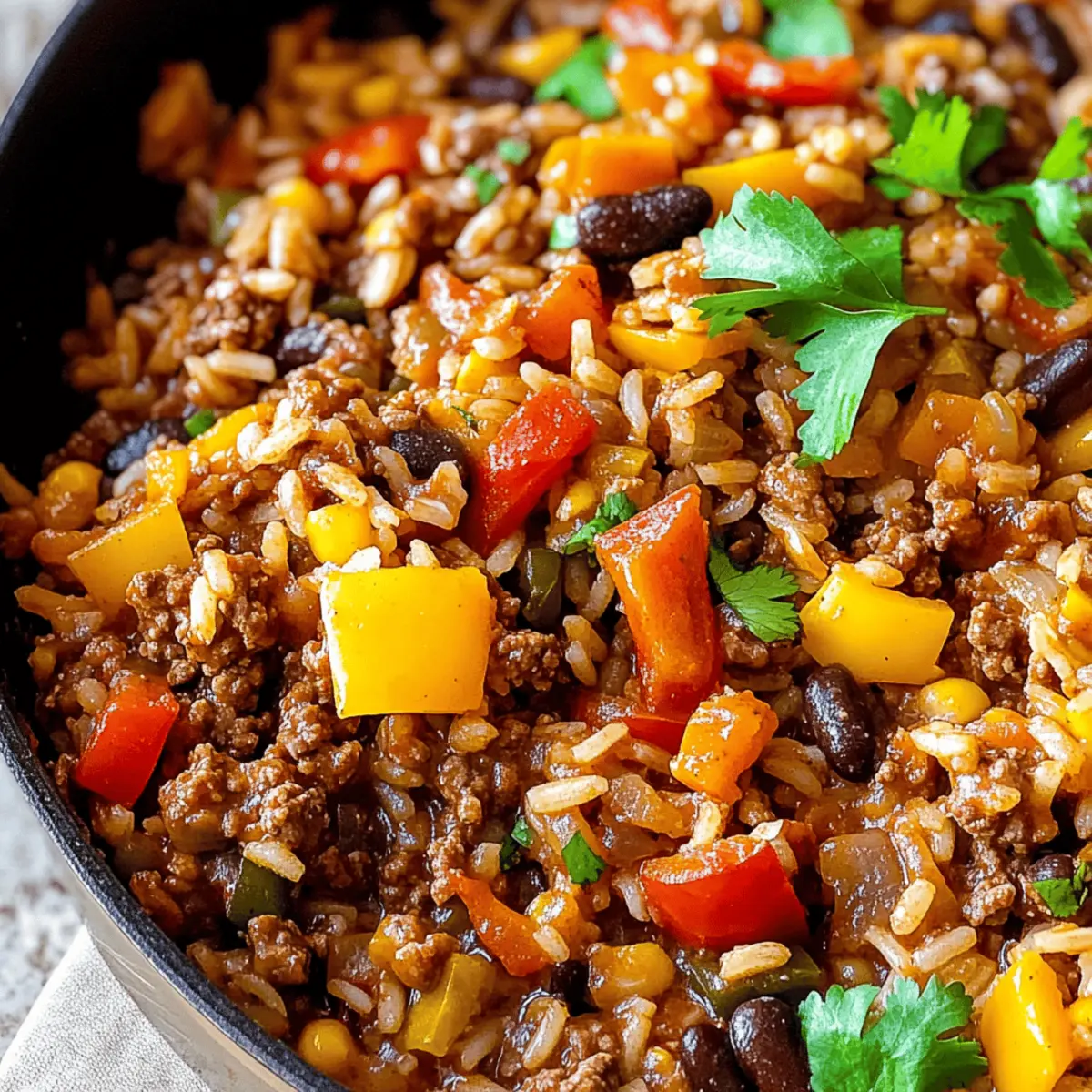 Cozy One Pot Mexican Beef Rice Skillet for Quick Dinners