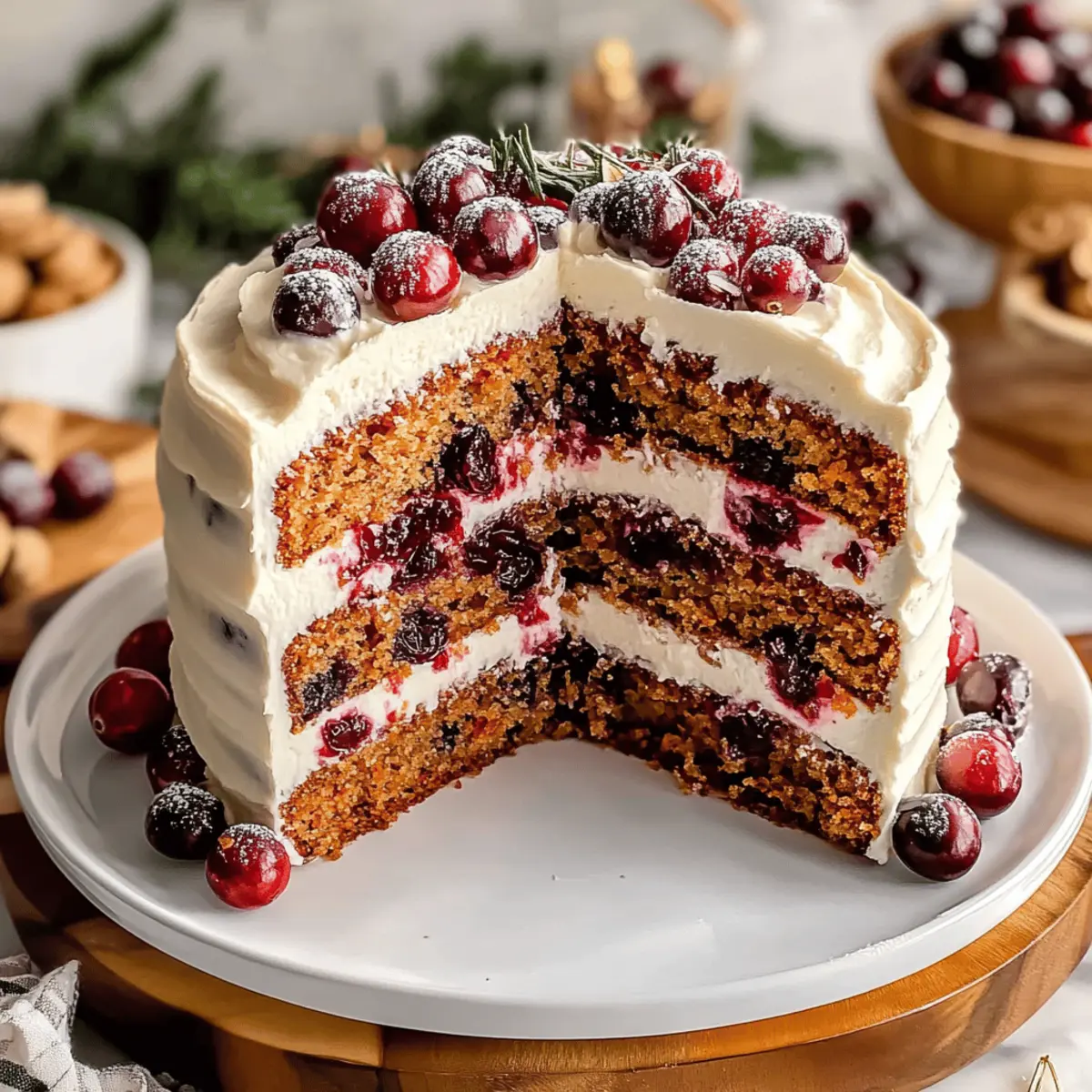 Cranberry Carrot Layer Cake that Celebrates Every Bite