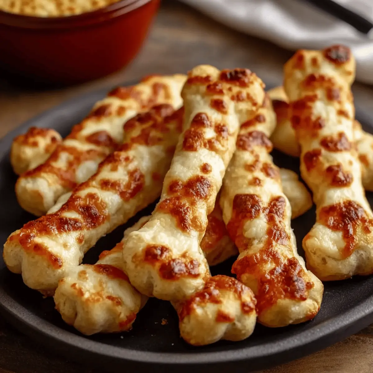 Cheesy Halloween Breadstick Bones for Spooky Parties