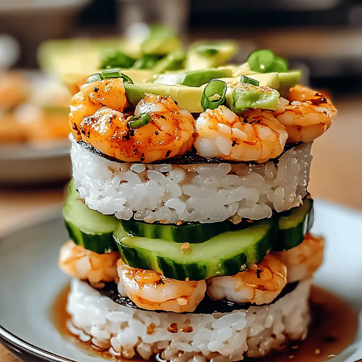 Spicy Shrimp Sushi Stacks: A Fun Twist on Sushi Night